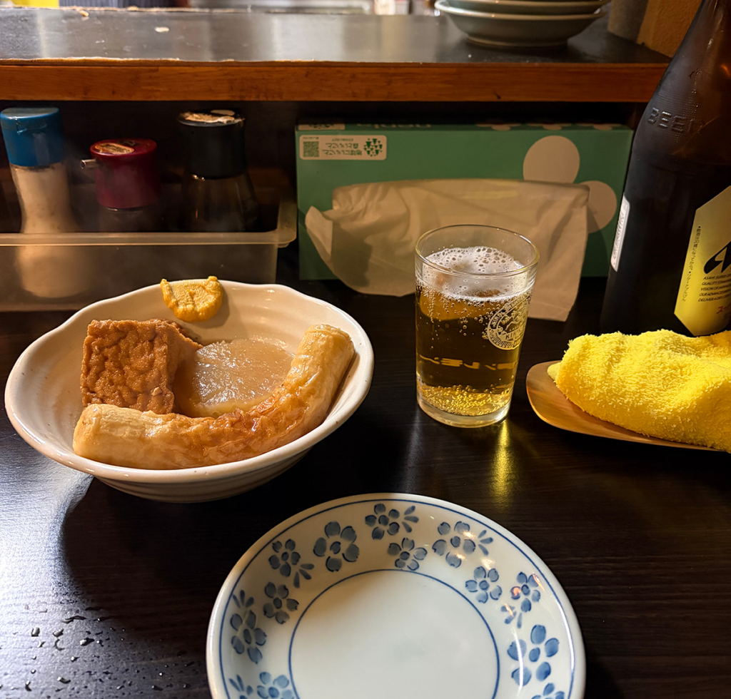 おでんとビール
